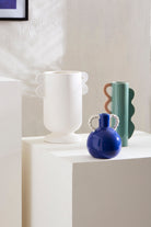 Vase Funny White 21X13.5Xh24Cm Dolomite — The Hampton Home Shop