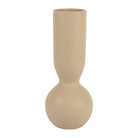 Vase Organic Beige D10.5Xh26Cm Stoneware — The Hampton Home Shop
