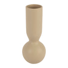 Vase Organic Beige D10.5Xh26Cm Stoneware — The Hampton Home Shop