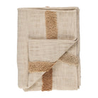 Plaid Organic Off-White+Terra 170X130Cm Cotton — The Hampton Home Shop