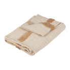Plaid Organic Off-White+Terra 170X130Cm Cotton — The Hampton Home Shop