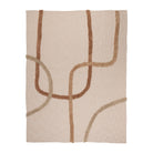 Plaid Organic Off-White+Terra 170X130Cm Cotton — The Hampton Home Shop