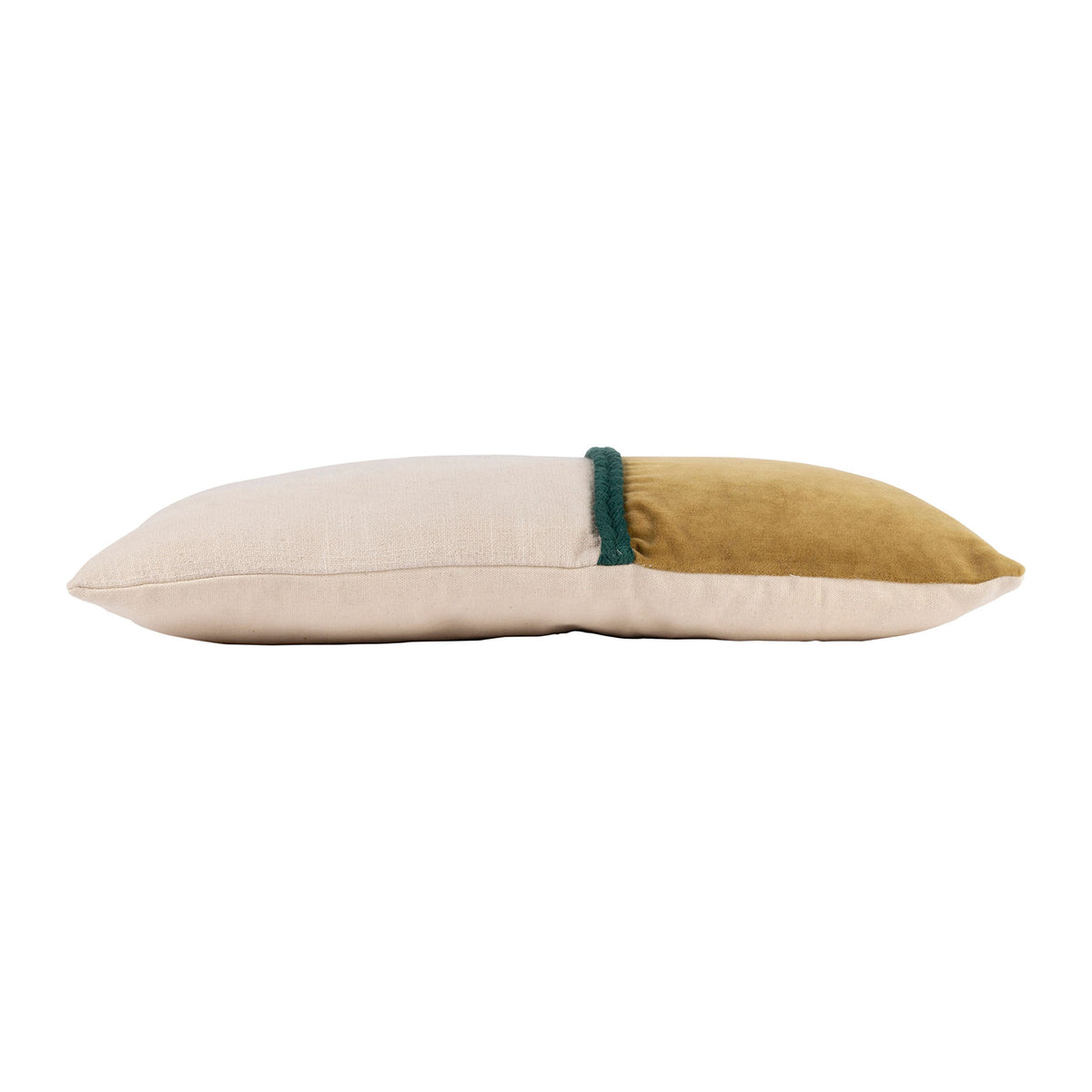 Cushion Cover Neo Gold Brown+Off-Whte 50X30 Cotto — The Hampton Home Shop