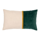 Cushion Cover Neo Emerald+Off-White 50X30Cm Cotton — The Hampton Home Shop