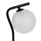 Lamp Ardeco Matt Black 20X15Xh36Cm-G9 Iron+Glass — The Hampton Home Shop