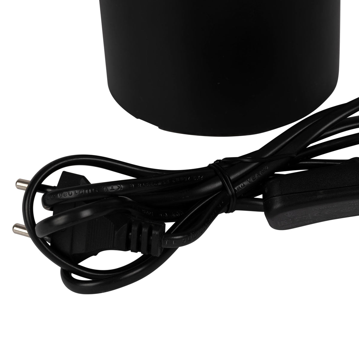 Lamp Organic Black D10-20Xh40.5 Marble+Iron+Cotton — The Hampton Home Shop