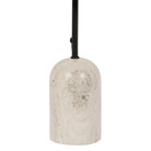 Lamp Organic Beige D10-20Xh40.5 Marble+Iron+Cotton — The Hampton Home Shop