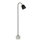 Standard Lamp Courba Black 43X18H149.5 Iron+Marble — The Hampton Home Shop