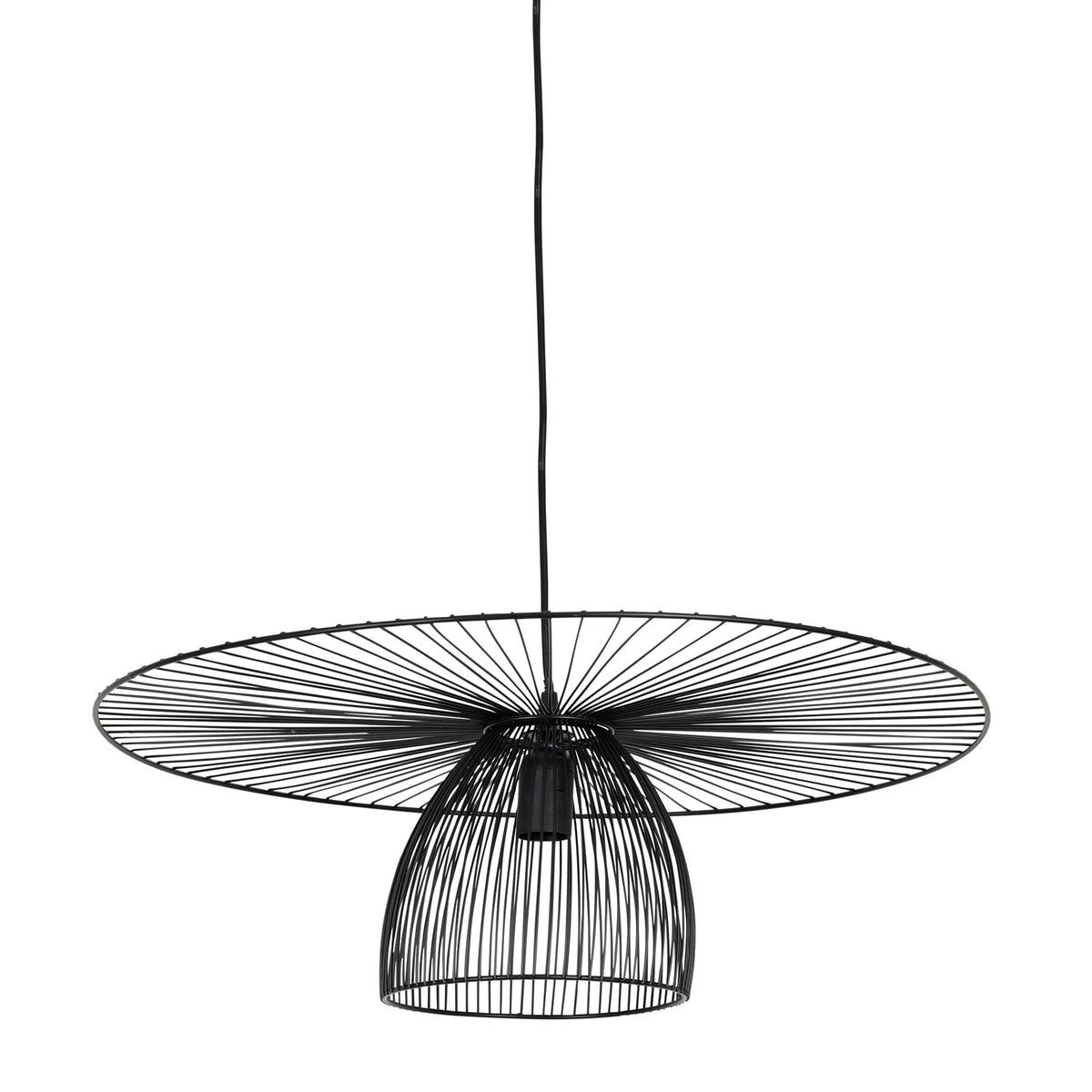 Ceiling Lamp Ferline Black D60X18.5Cm Iron — The Hampton Home Shop