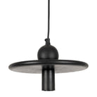 Ceiling Lamp Atelier Black D25X14Cm-E27 Mango Wood — The Hampton Home Shop
