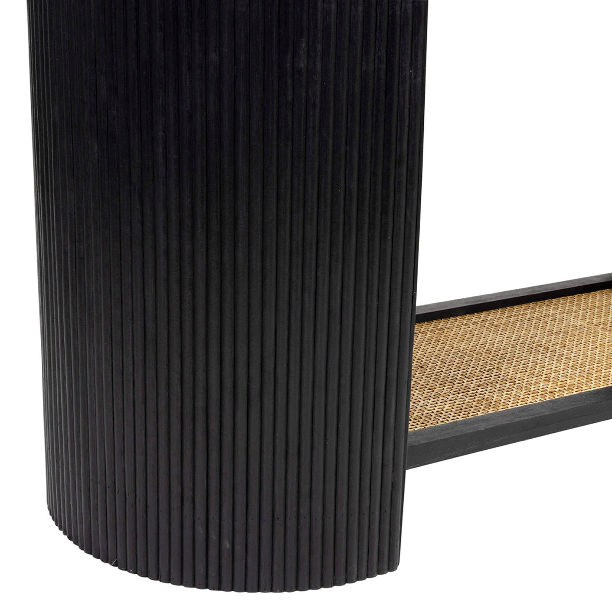 Console Saori Black+Nat 94X35Xh75Cm Rattan+Bamboo — The Hampton Home Shop