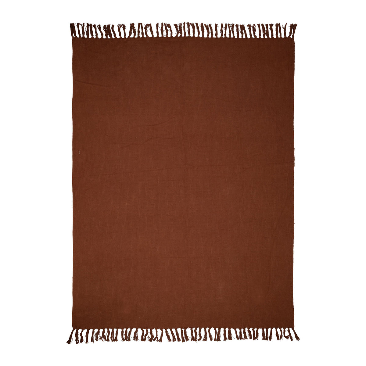 Plaid Allegra Terracotta 170X130Cm Cotton — The Hampton Home Shop