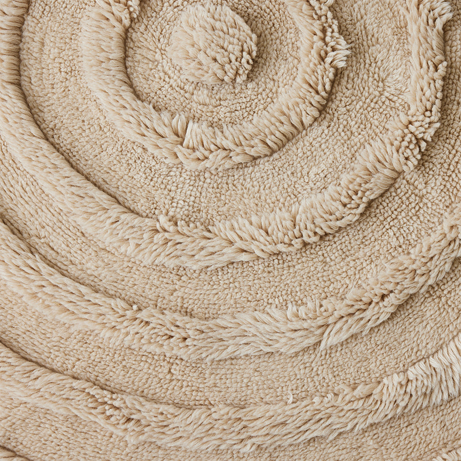 Round Woolen Rug Cream  150 D — The Hampton Home Shop