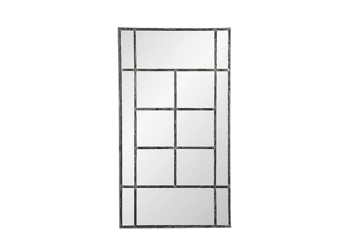Miror "Lodge" - Dimension : 158x88x2cm- Matter : métal- Finition : brossé — The Hampton Home Shop