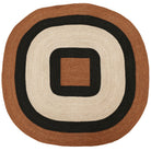 Carpet "Bopop" - Dimension : D180cm- Matter : jonc de mer- Finition : Brown — The Hampton Home Shop