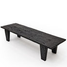 Table "Zanzibar" - Dimension : 165x51x38cm- Matter : bois massif recyclé- Finition : noir — The Hampton Home Shop