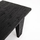 Table "Zanzibar" - Dimension : 165x51x38cm- Matter : bois massif recyclé- Finition : noir — The Hampton Home Shop