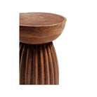 Sidetable "Syrha" - Dimension : D30x45cm- Matter : racine de teck- Finition : naturel — The Hampton Home Shop